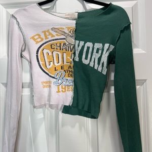 Long sleeve slightly cropped